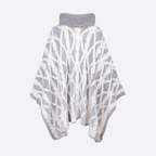 SOFIA KNITTED PONCHO WITH COLLAR