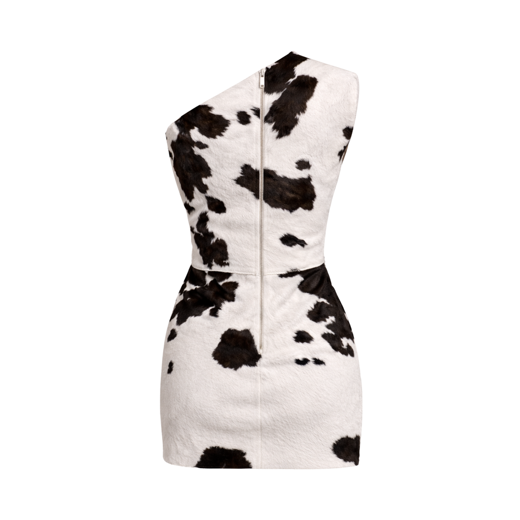 MATRIARCA MINI DRESS: COWHIDE