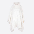 SOFIA KNITTED PONCHO WITH COLLAR