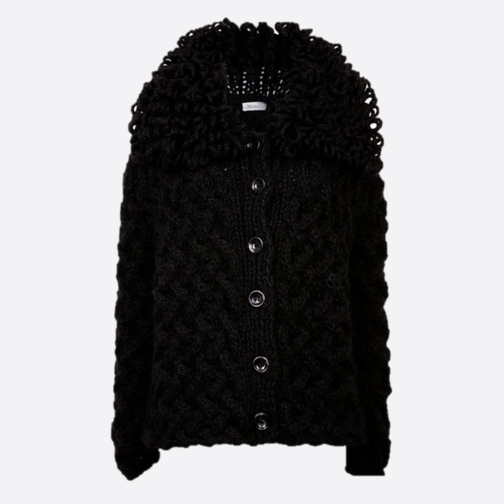 GABRIELA KNITTED SWEATER WITH LOOPS NECK