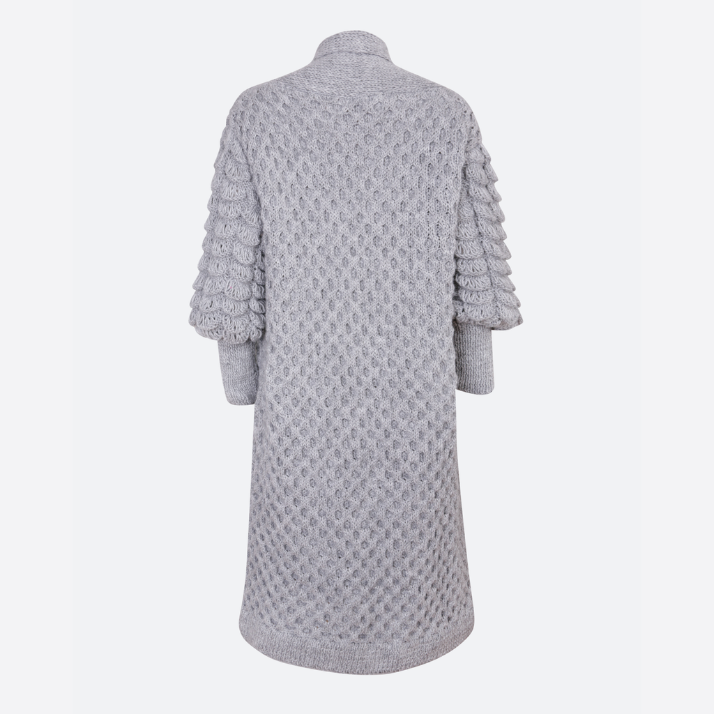 ALICE KNITTED SWEATER WITH BUMPER SLEEVES