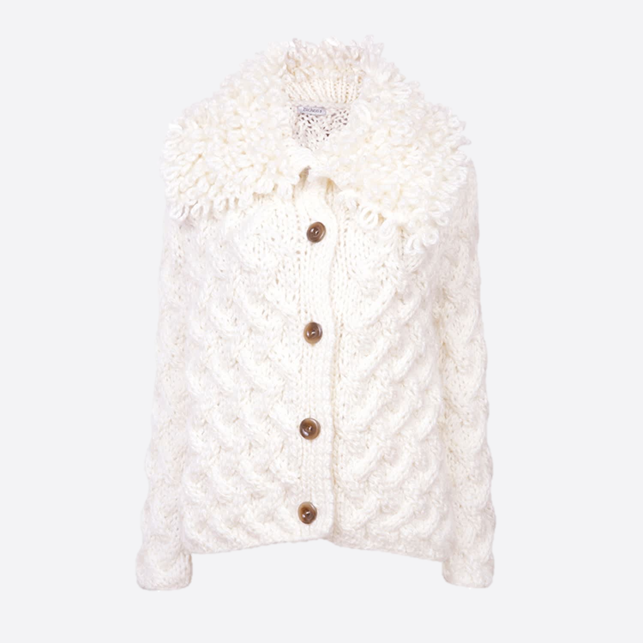 GABRIELA KNITTED SWEATER WITH LOOPS NECK