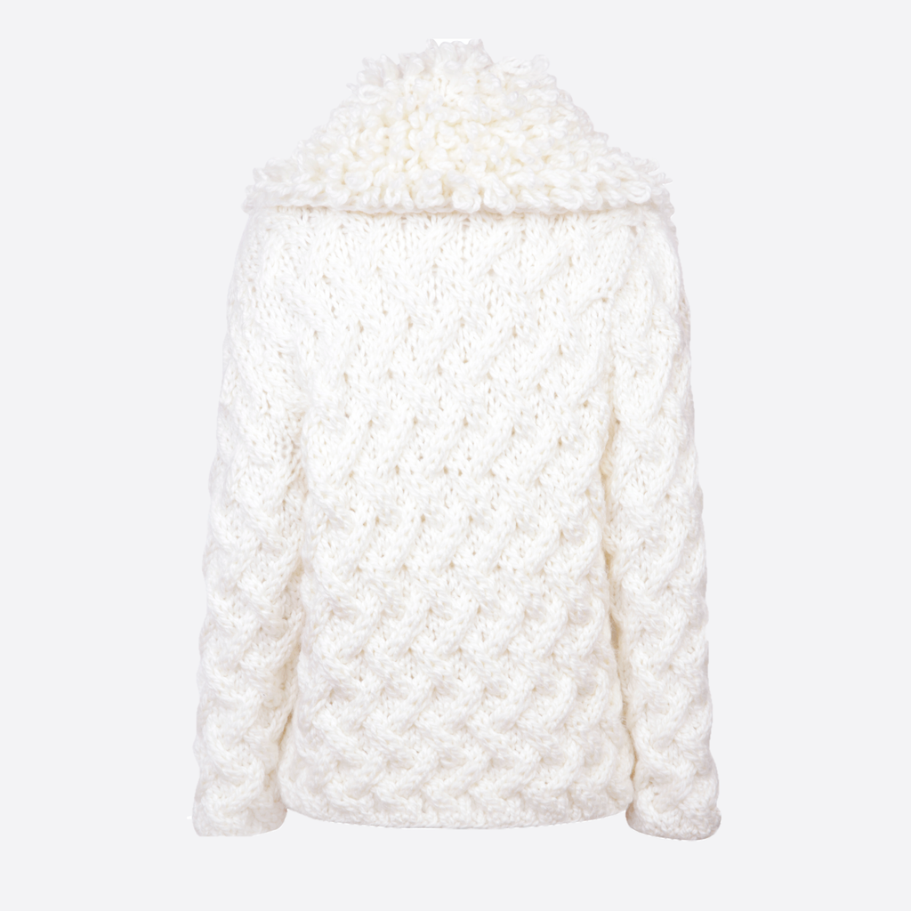 GABRIELA KNITTED SWEATER WITH LOOPS NECK