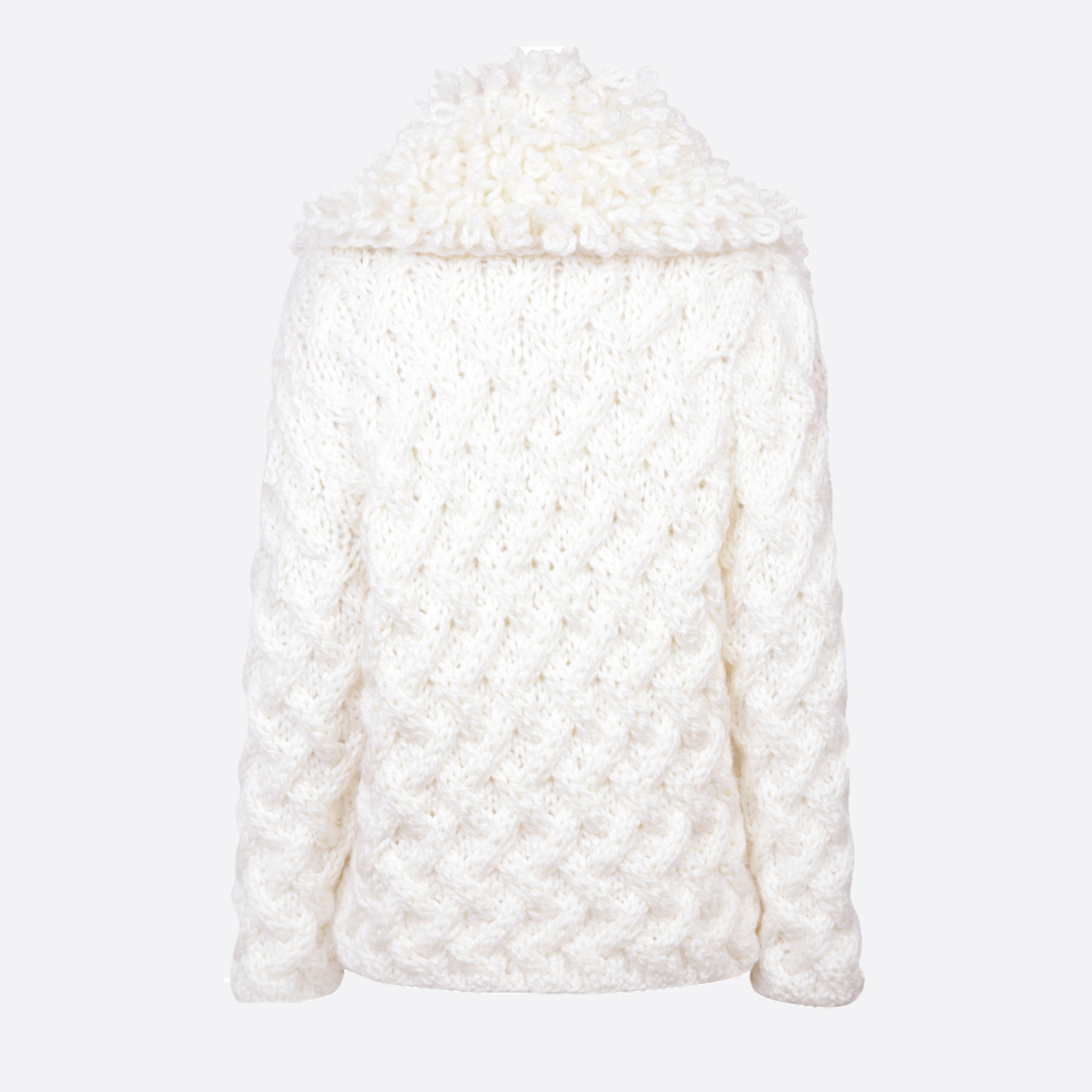 GABRIELA KNITTED SWEATER WITH LOOPS NECK