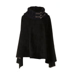 CLARA FABRIC NECK CAPE