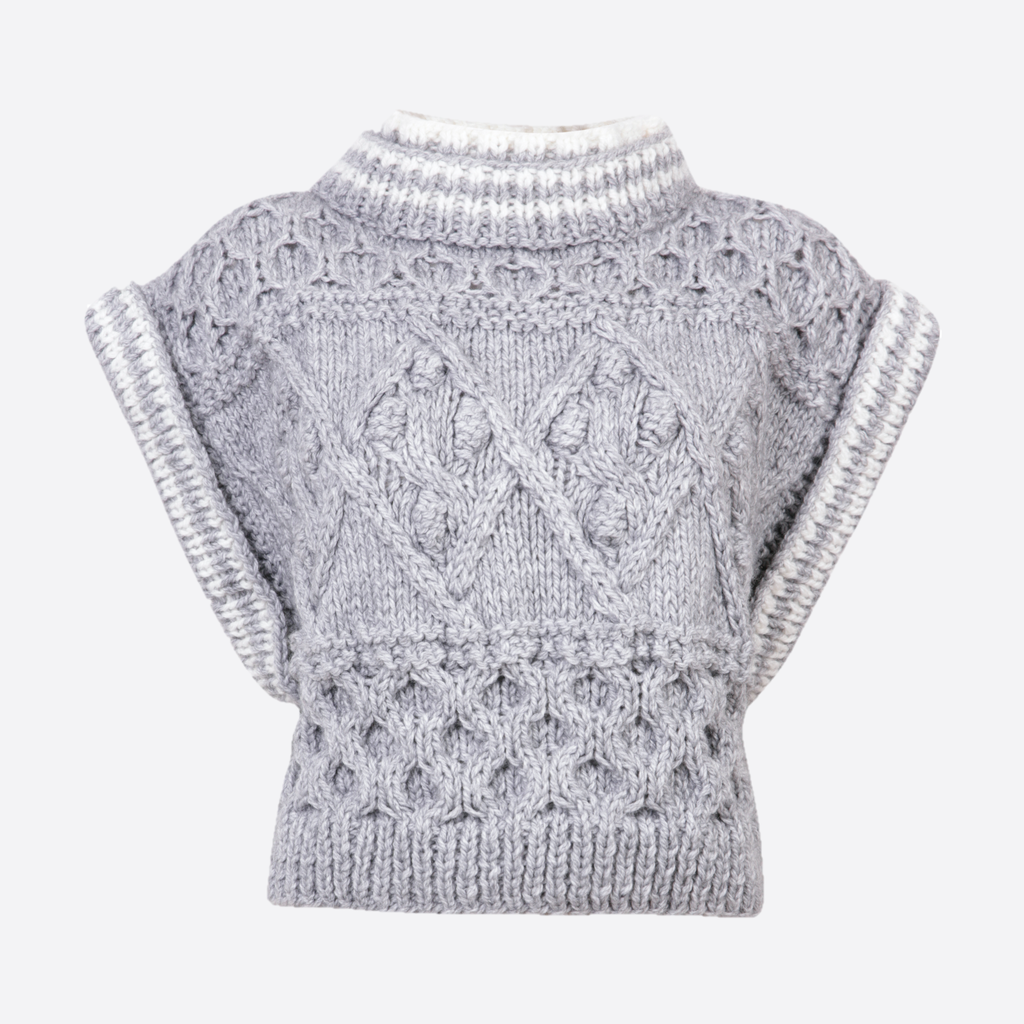 TINA ARMHOLE SLEEVE KNIT SWEATER