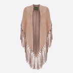 CECILIA SHAWL WITH FRINGES AND KNOTS