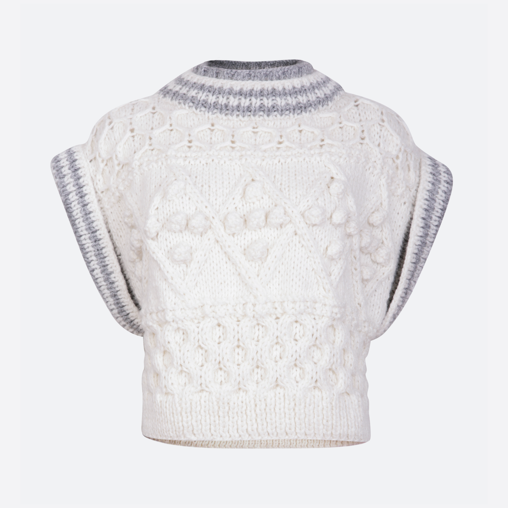 TINA ARMHOLE SLEEVE KNIT SWEATER