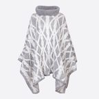 SOFIA KNITTED PONCHO WITH COLLAR