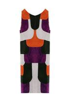 VESTIDO PATCHWORK VIOLETA CON BOLSILLOS CARGO