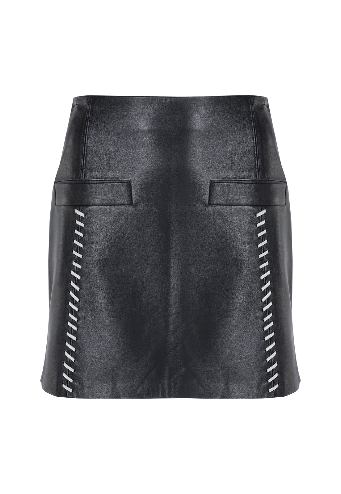 FANNY SKIRT WITH POCKETS AND WOVEN TRIM