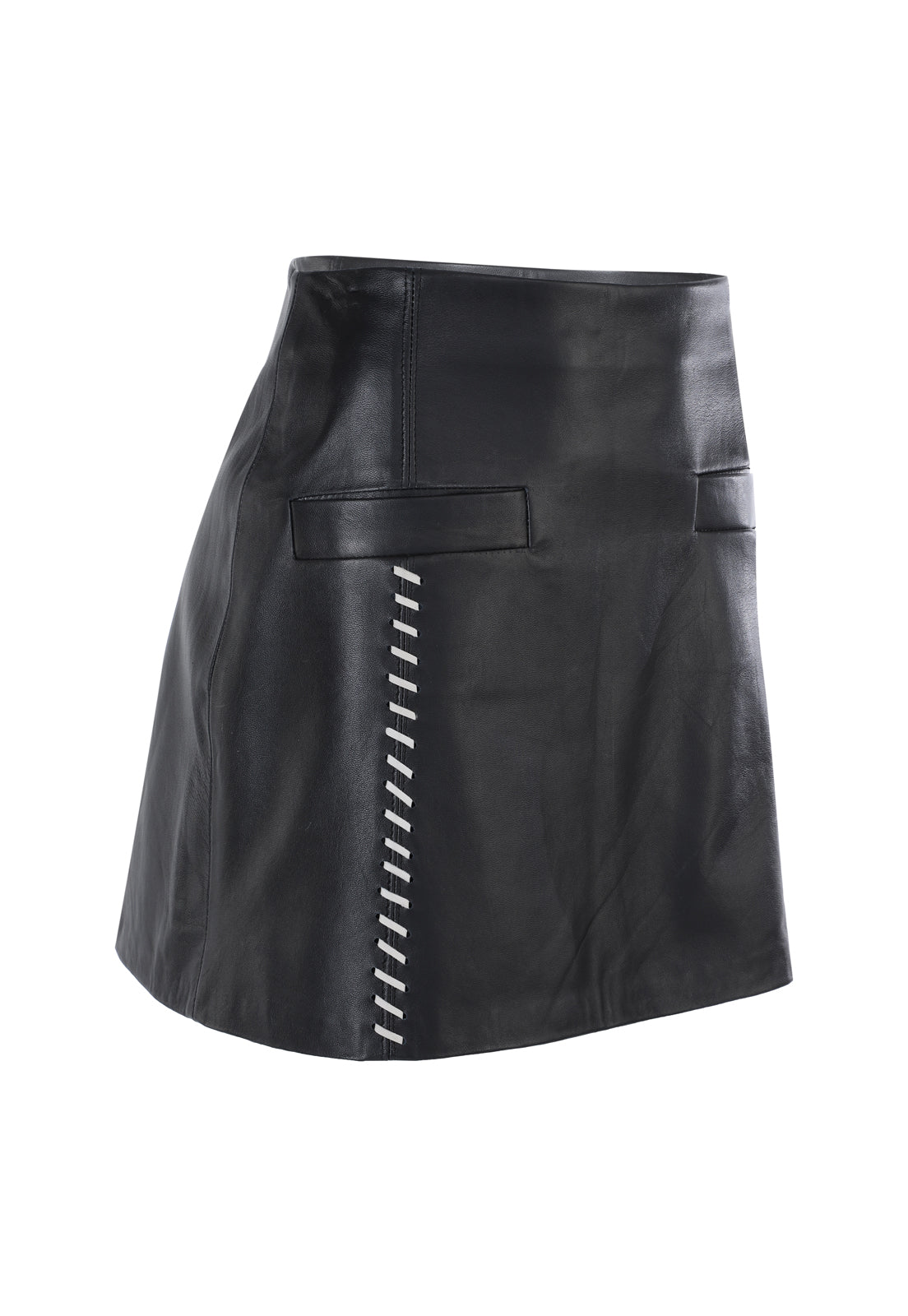 FANNY SKIRT WITH POCKETS AND WOVEN TRIM