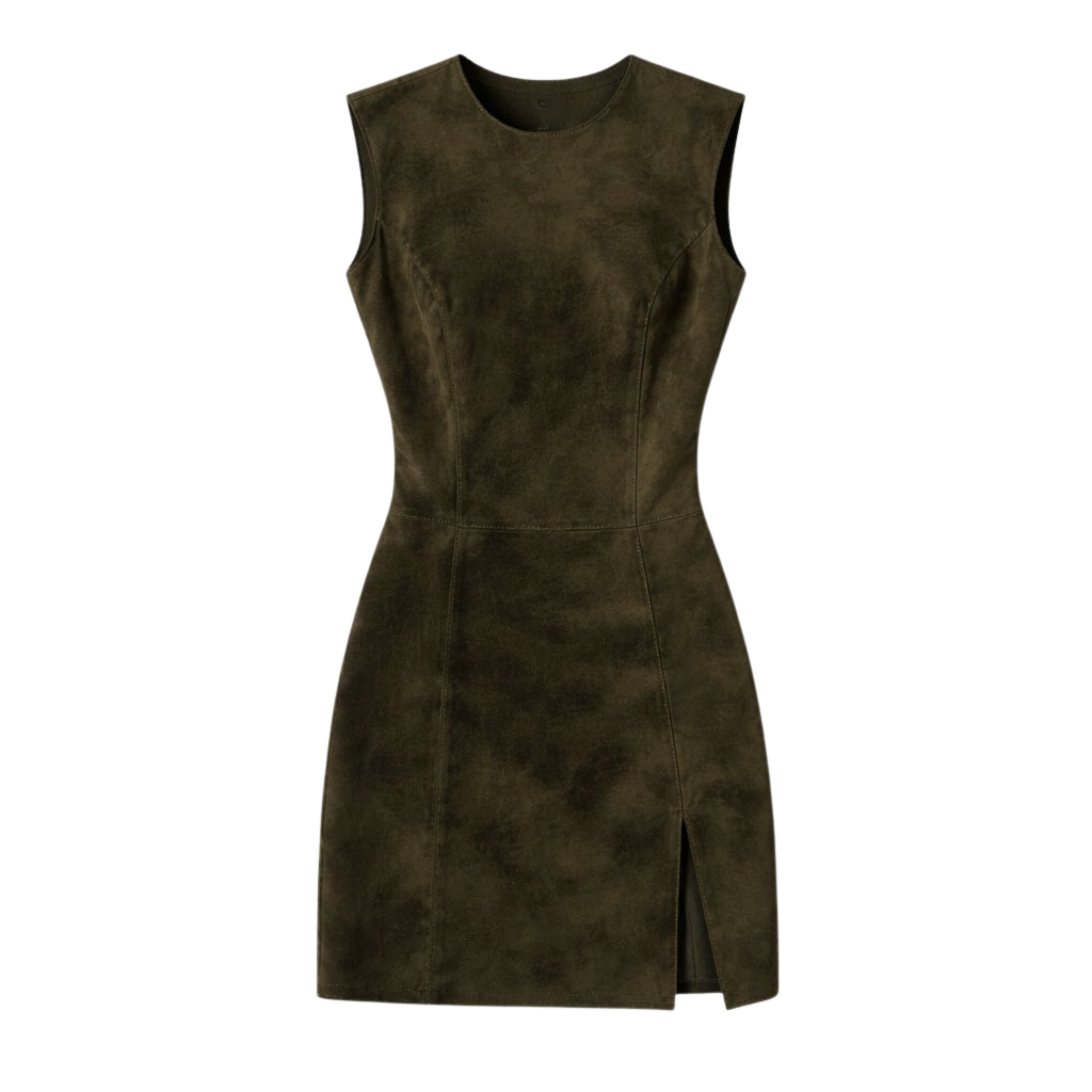 Zut Suede Mini Dress - Green Zut Suede Mini Dress - Green
