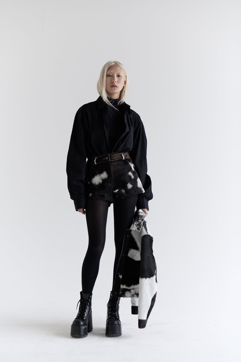 ELLIS LEATHER SHORTS