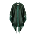 CECILIA SHAWL WITH FRINGES AND KNOTS