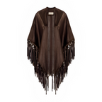 CECILIA SHAWL WITH FRINGES AND KNOTS