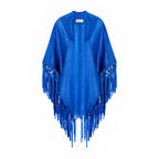 CECILIA SHAWL WITH FRINGES AND KNOTS