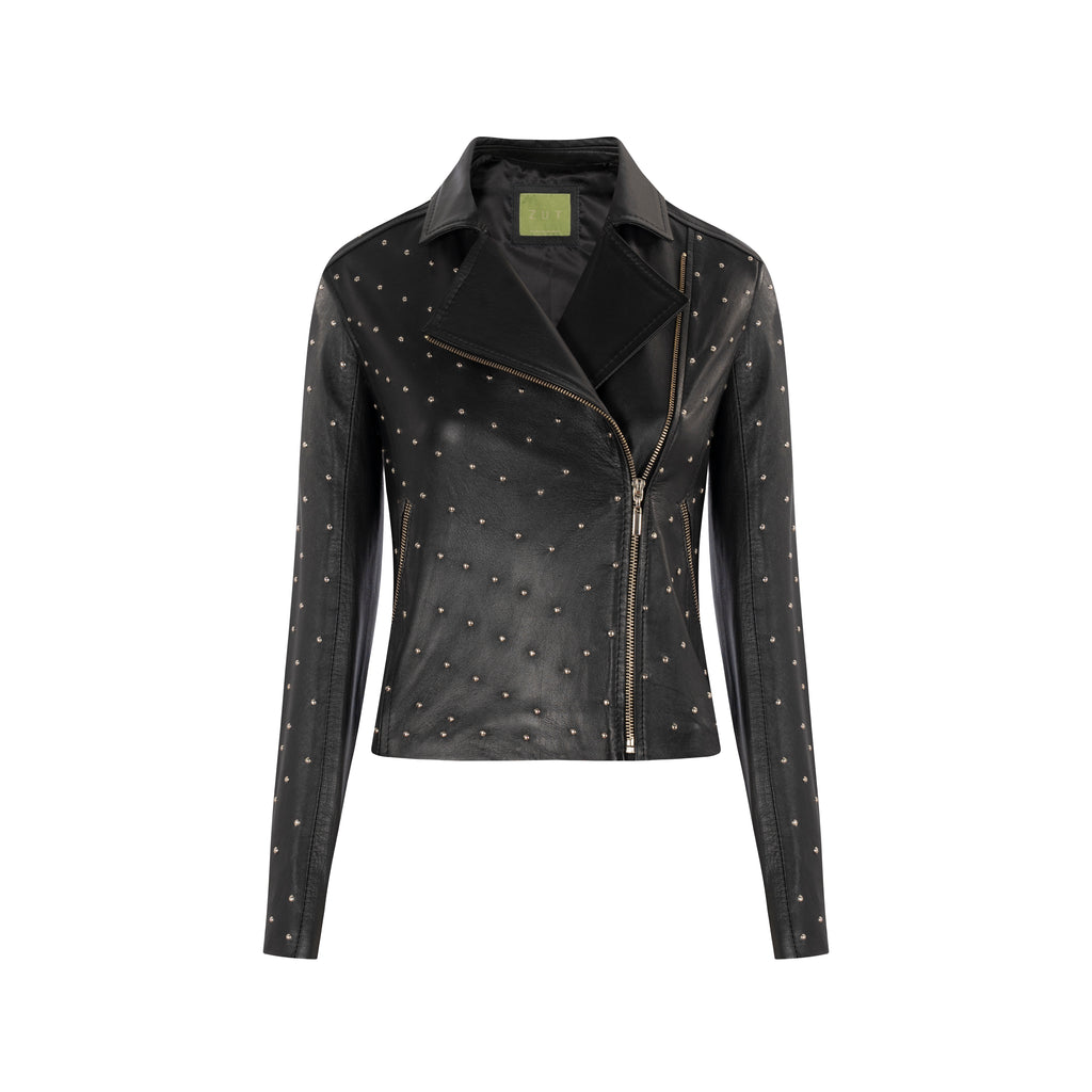 BIKER JACKET WITH REMI STUDS