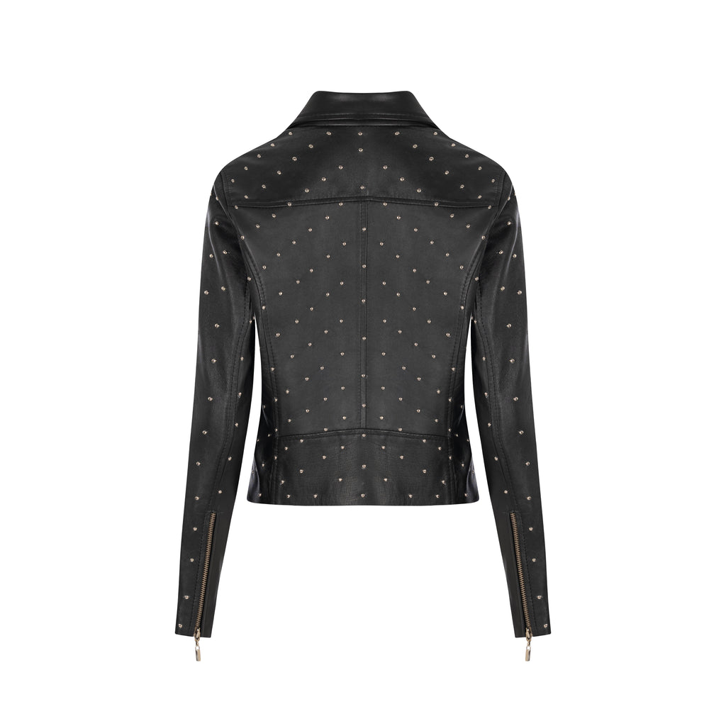 BIKER JACKET WITH REMI STUDS