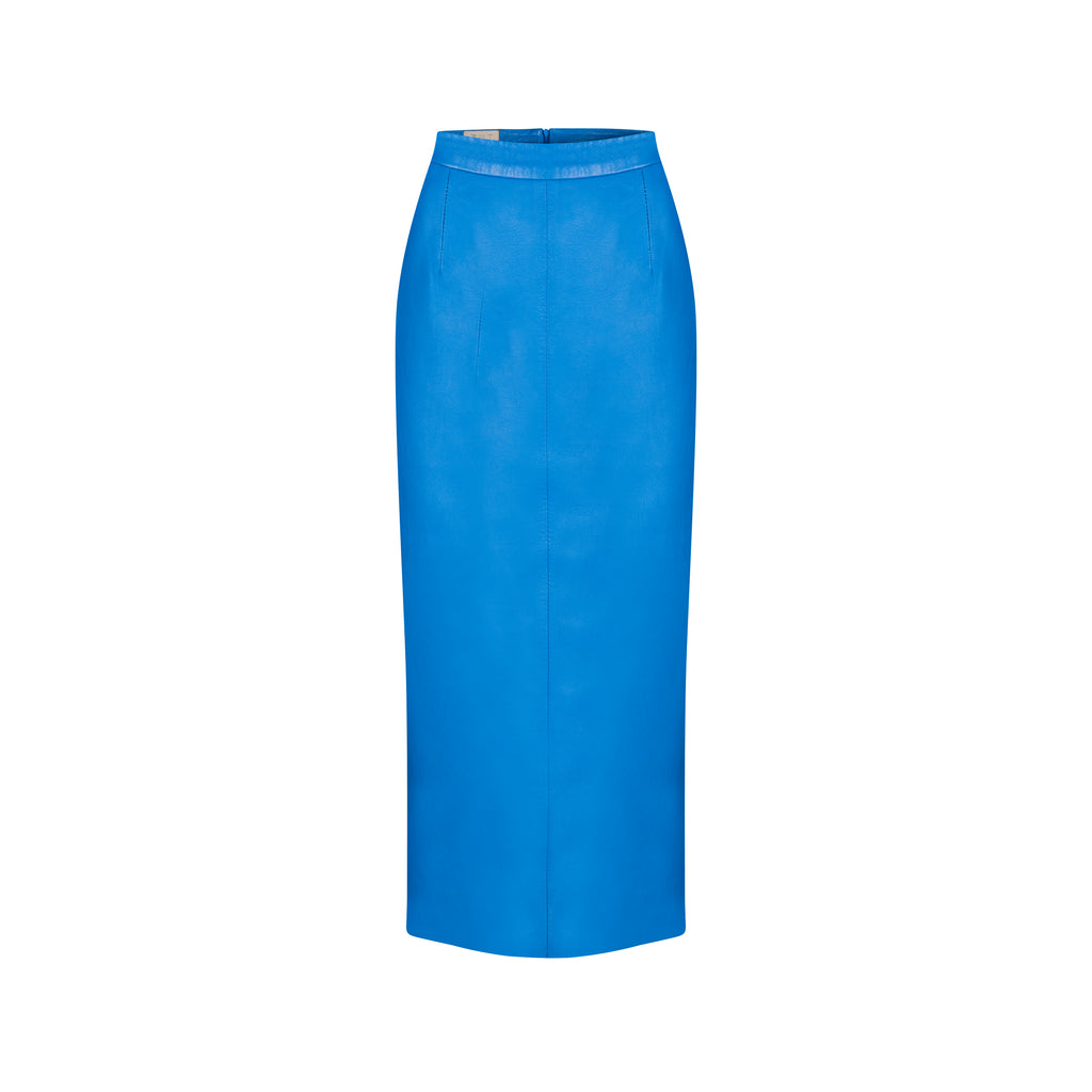 BLOCKING STRIPED SKINNY SKIRT