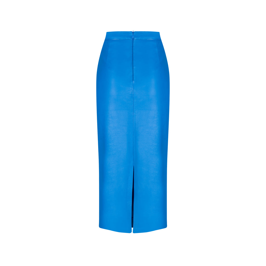 BLOCKING STRIPED SKINNY SKIRT