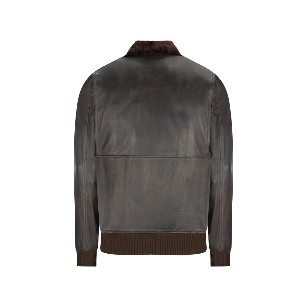 SANTAMARIA SHEEPSKIN BOMBER JACKET
