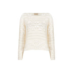 MARGARA CROCHET MESH SWEATER