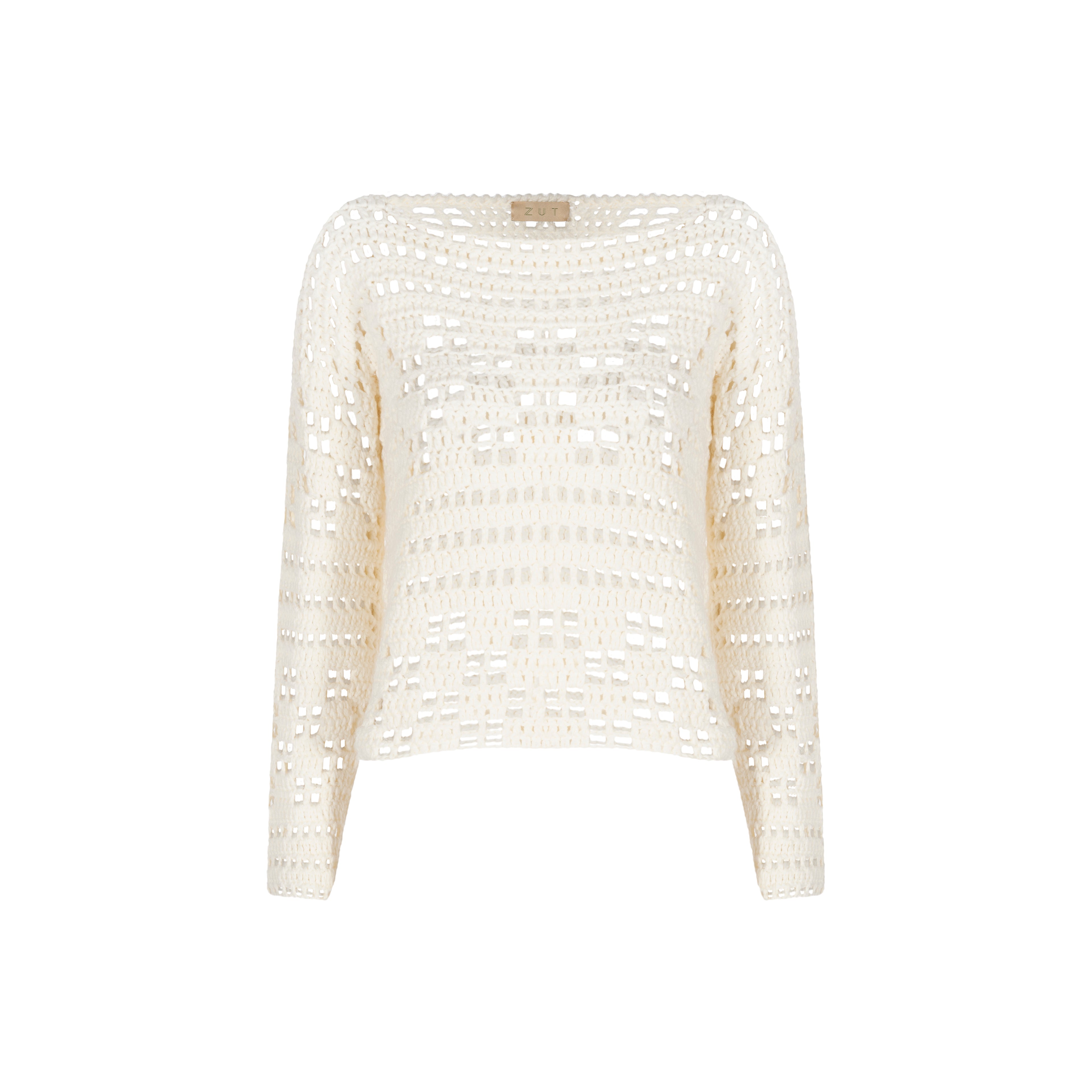 MARGARA CROCHET MESH SWEATER