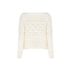 MARGARA CROCHET MESH SWEATER