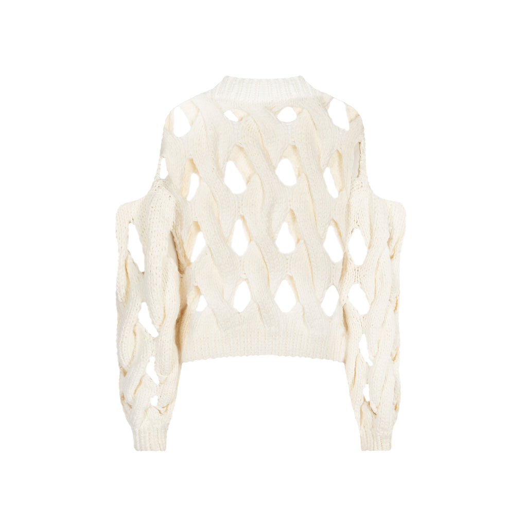 LARA SUPER HOLLOW KNIT SWEATER