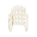 LARA SUPER HOLLOW KNIT SWEATER
