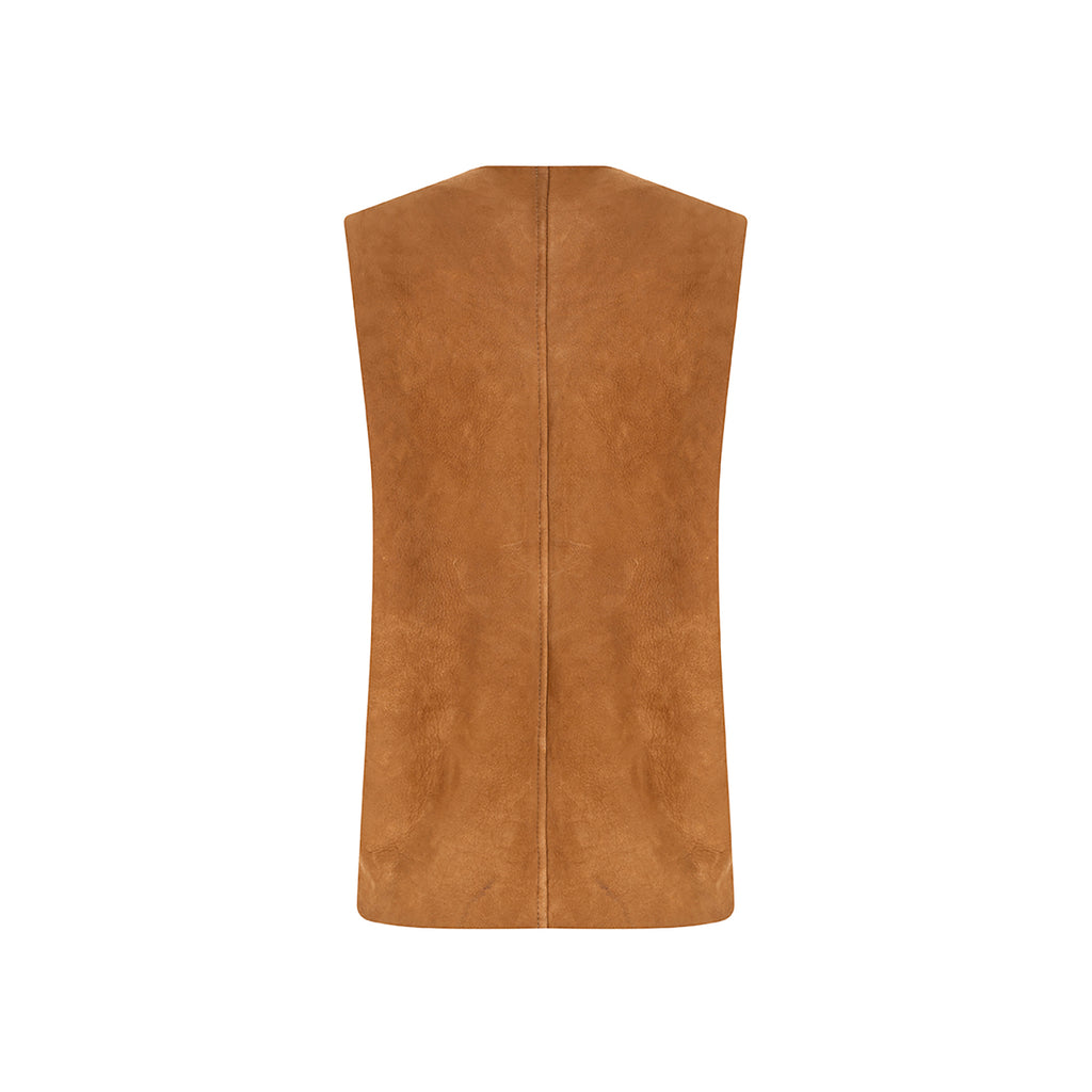 CHALECO REVERSIBLE DE PIEL DE OVEJA MAYA