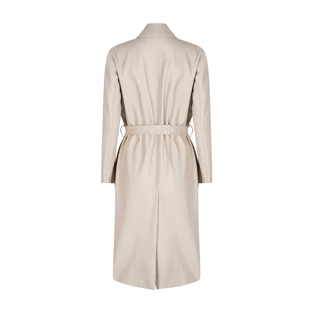 MILA DESTRUCTURED LONG TRENCH COAT