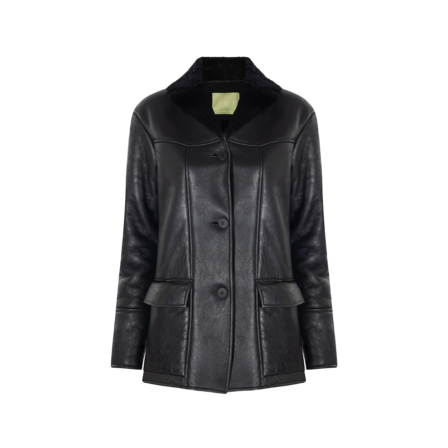 CHAQUETA DE PIEL DE OVEJA CON BOLSILLO DE HARRY