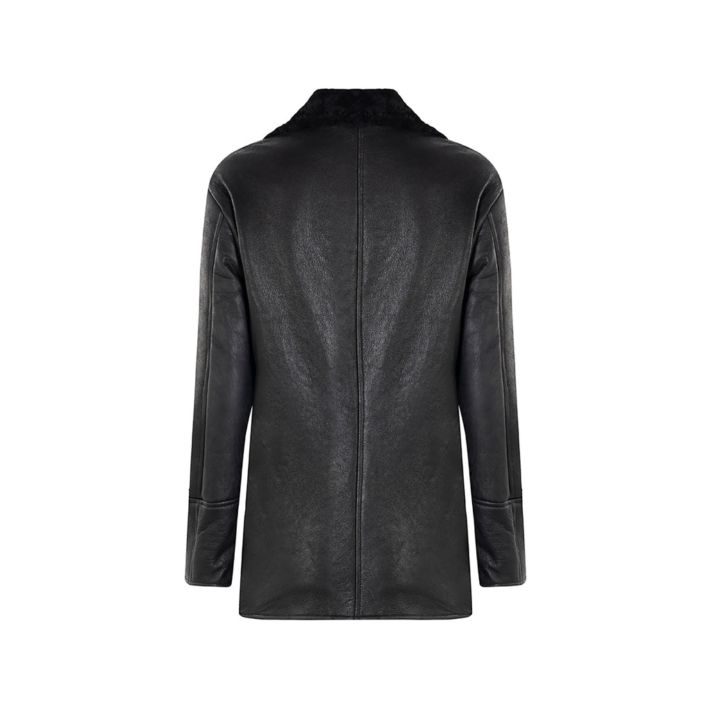 CHAQUETA DE PIEL DE OVEJA CON BOLSILLO DE HARRY