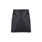 FALDA RIÑONERA CON BOLSILLOS Y RIBETE TEJIDO