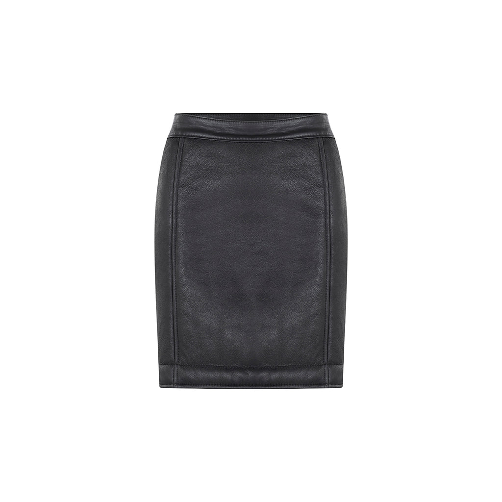 GEORGINA SHEEPSKIN MINI SKIRT