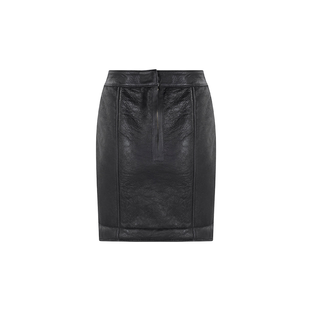 GEORGINA SHEEPSKIN MINI SKIRT