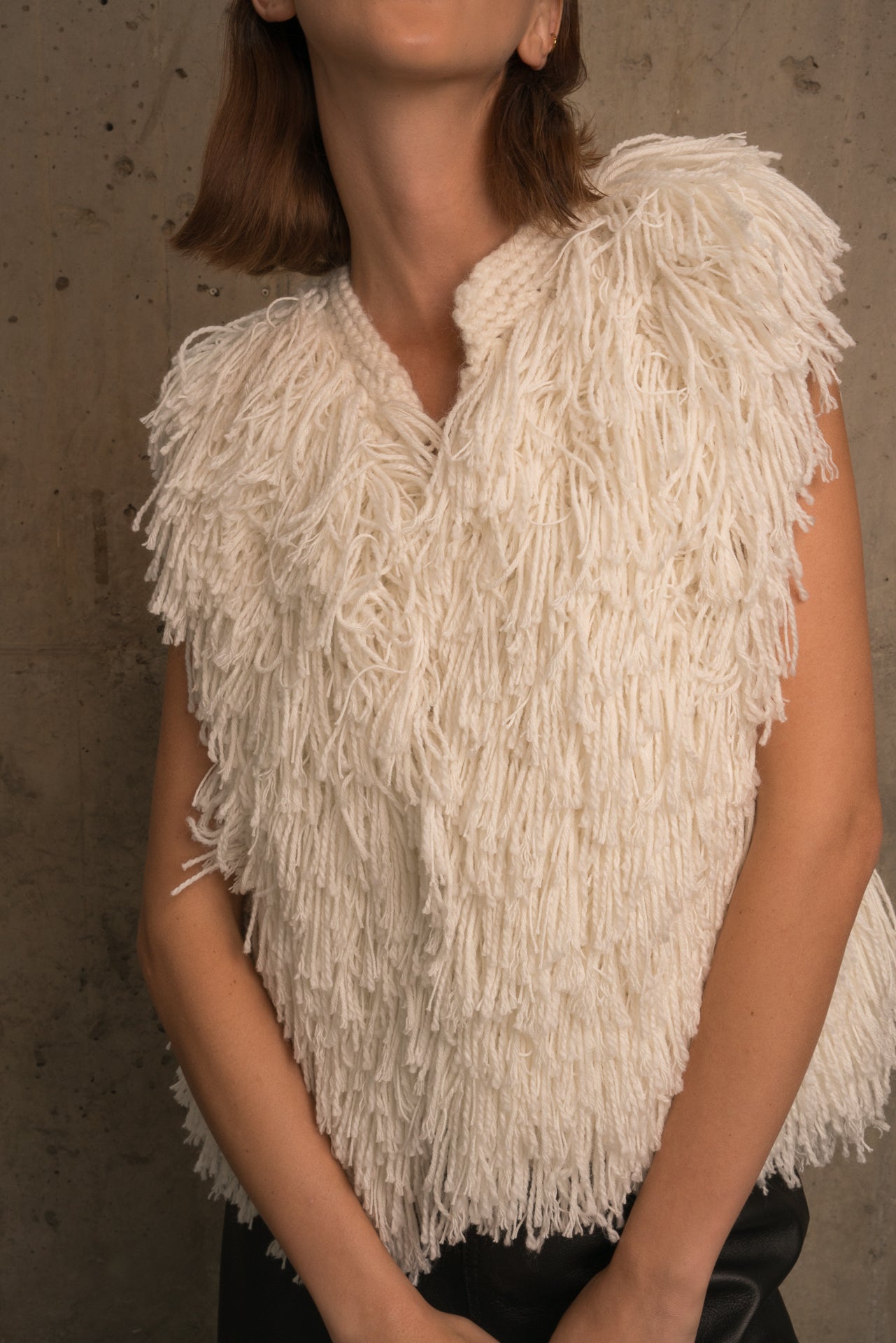 MOLA STITCHED KNIT VEST