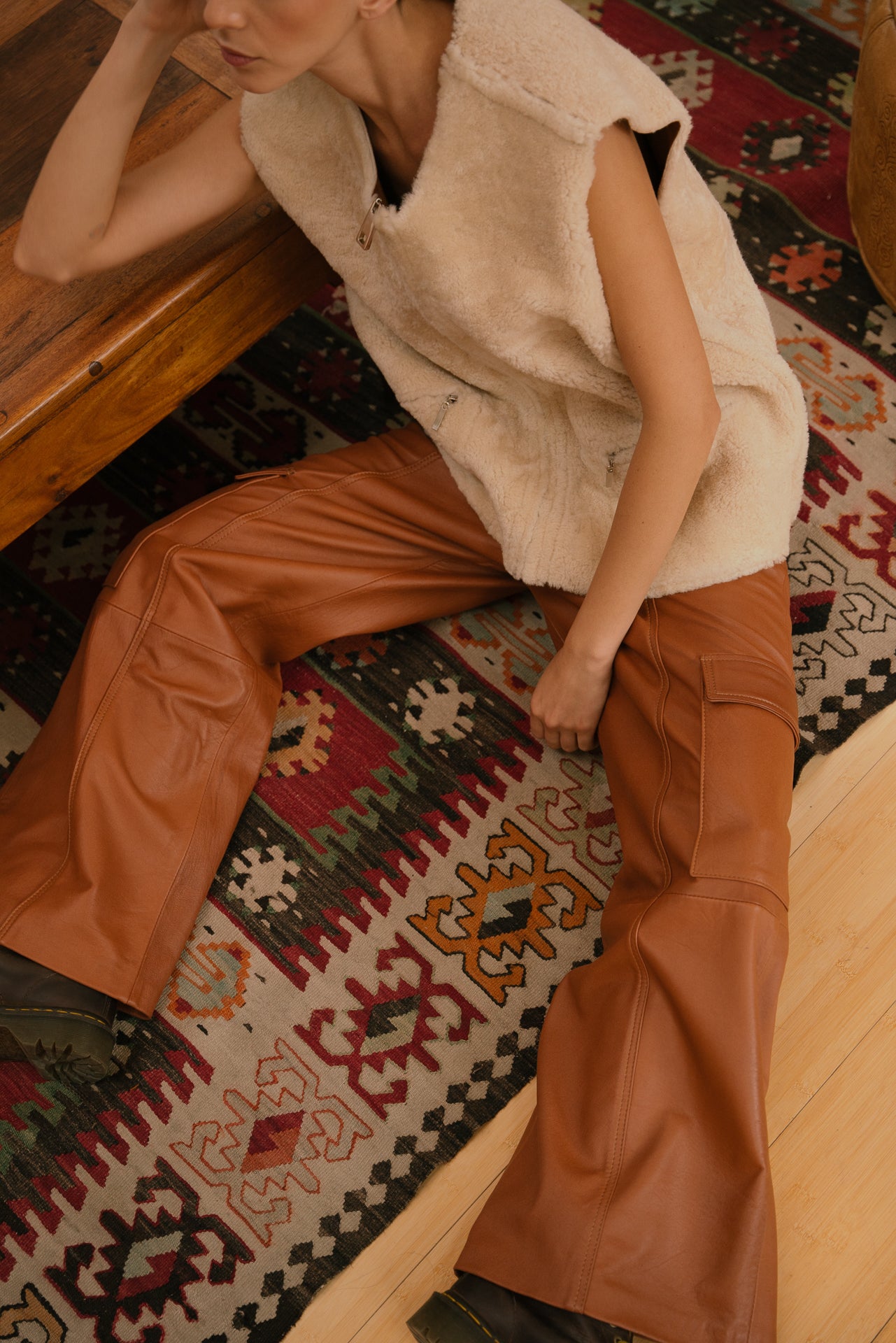 MAYA REVERSIBLE SHEEPSKIN VEST