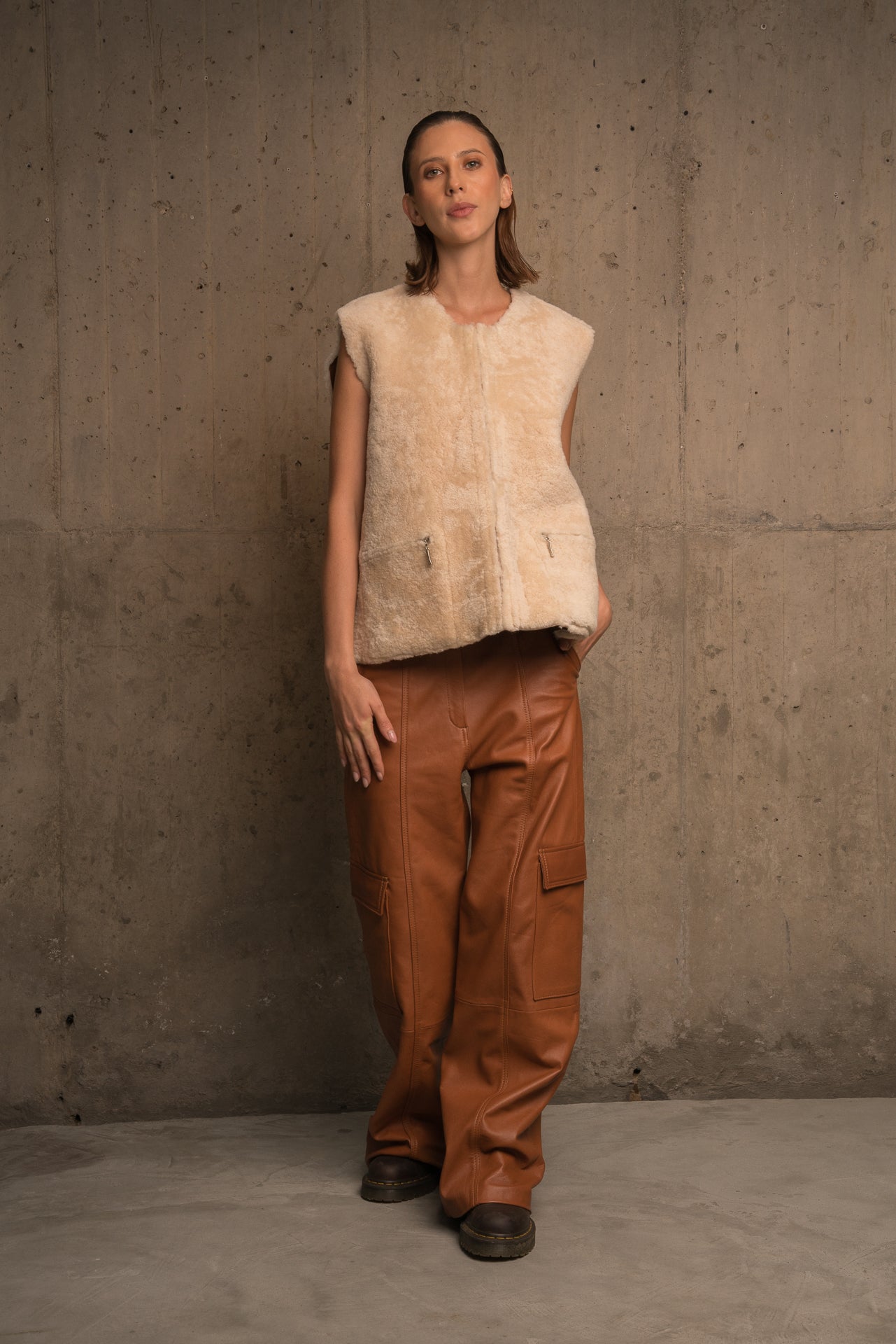 MAYA REVERSIBLE SHEEPSKIN VEST