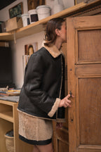 CHAQUETA DE PIEL DE OVEJA CORTADA LUCIA