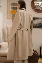 MILA DESTRUCTURED LONG TRENCH COAT