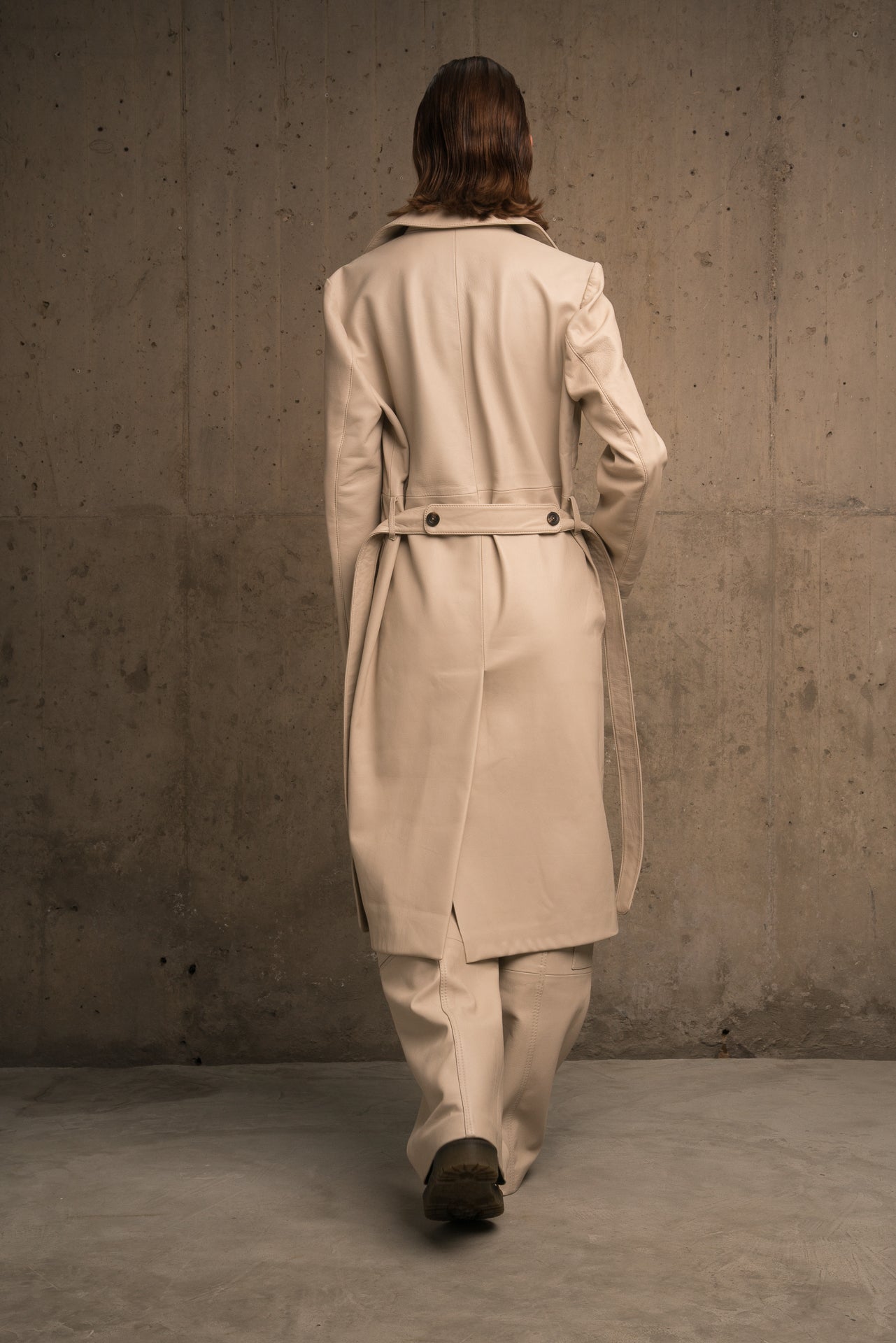 MILA DESTRUCTURED LONG TRENCH COAT