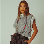 TINA ARMHOLE SLEEVE KNIT SWEATER