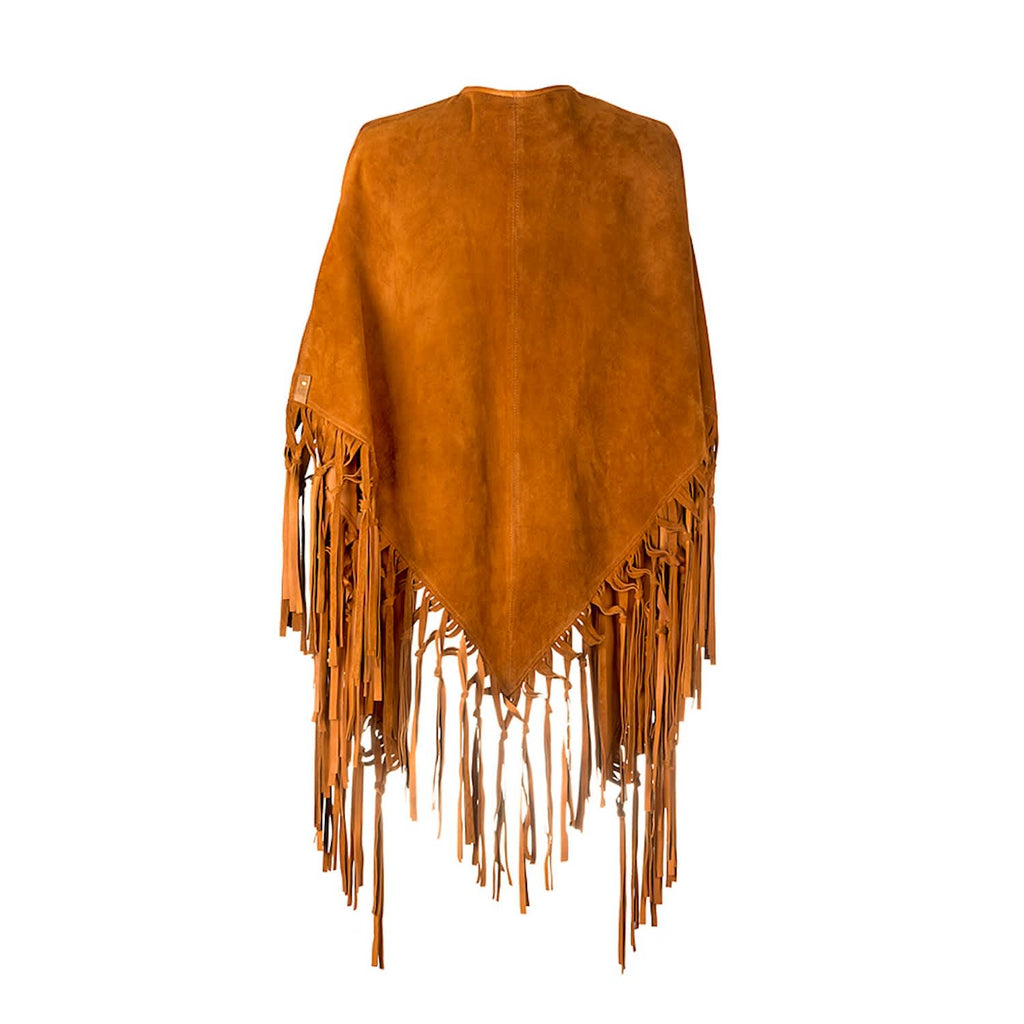 CECILIA SHAWL WITH FRINGES AND KNOTS