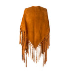 CECILIA SHAWL WITH FRINGES AND KNOTS