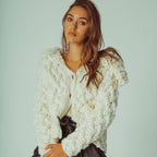 GABRIELA KNITTED SWEATER WITH LOOPS NECK